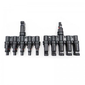 5 go 1 painéal gréine painéal fótavoltach brainse brainse cónascaire 30a baineann agus fir le haghaidh cónascaire cábla painéil gréine