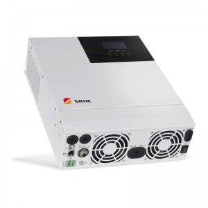 SRNE 3000W Uile-in-One Hibrid MPPT Gréine Inverter 24V 220VAC Pure Sine Tonn 60A Max PV 100V Off-ordaigh Inverter