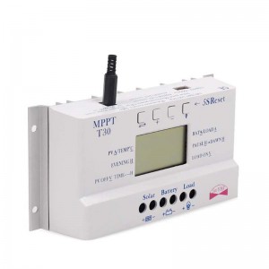 MPPT T30 30A Rialaitheoir Muirear Gréine 5V USB Charger 12V 24V Auto Gréine Painéal Gréine Ceallraí LCD Rialtóir Charger Taispeáin